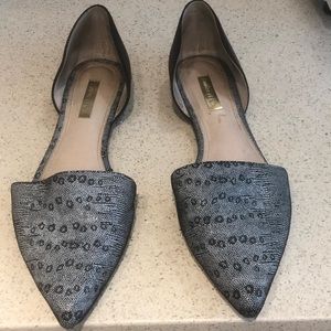 SOLD Louise et Cie Navy Printed Flats